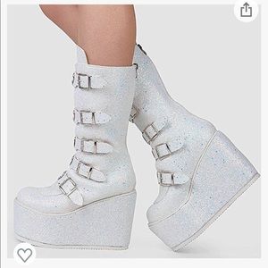 Sparkle boots / platforms / rave shoes